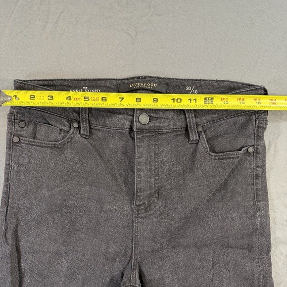 Liverpool Los Angeles Ankle Skinny 30/10 Black High Rise Stretch Jeans Casual - Picture 4 of 8